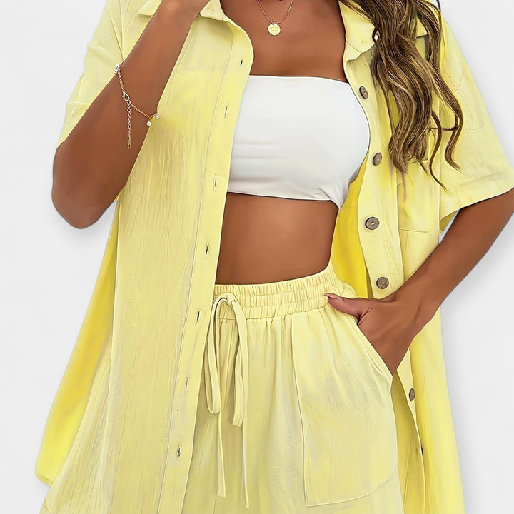 Särgi ja lühikeste pükste mugav komplekt