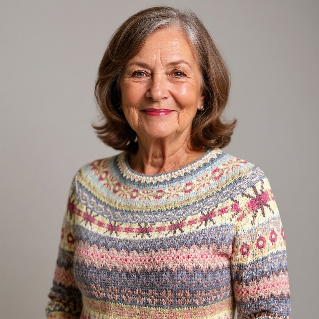 Geomeetriliste mustritega soe ja stiilne kampsun