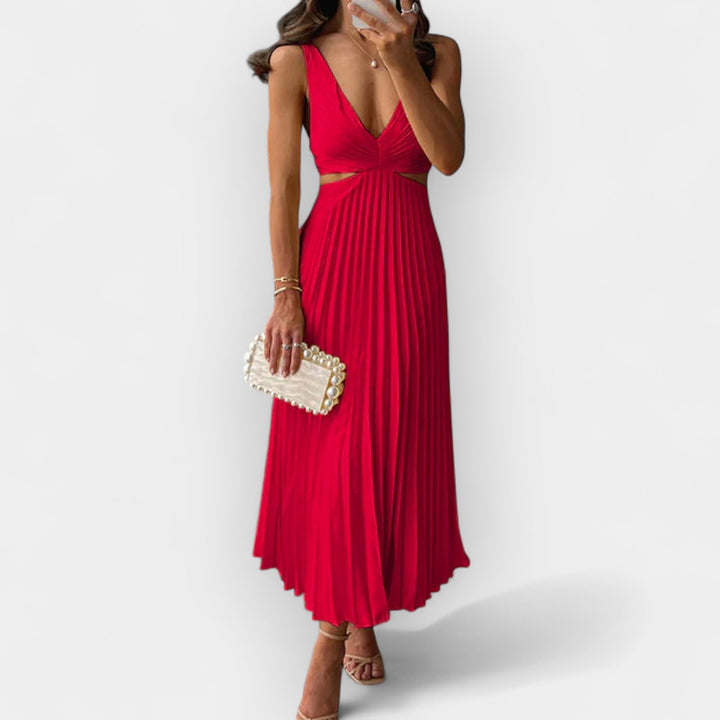 Satiinist midi kleit elegantseks stiiliks.