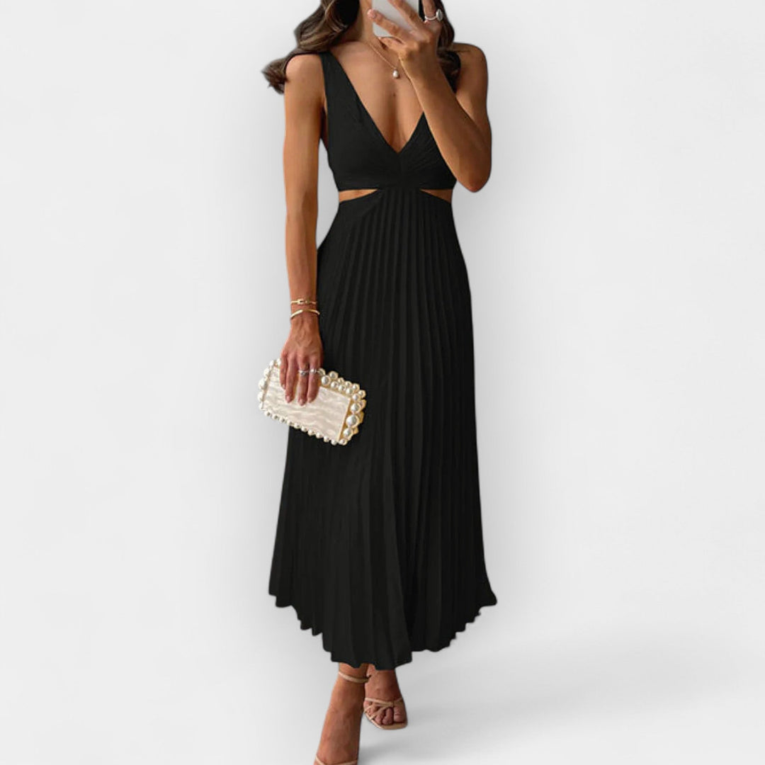 Satiinist midi kleit elegantseks stiiliks.