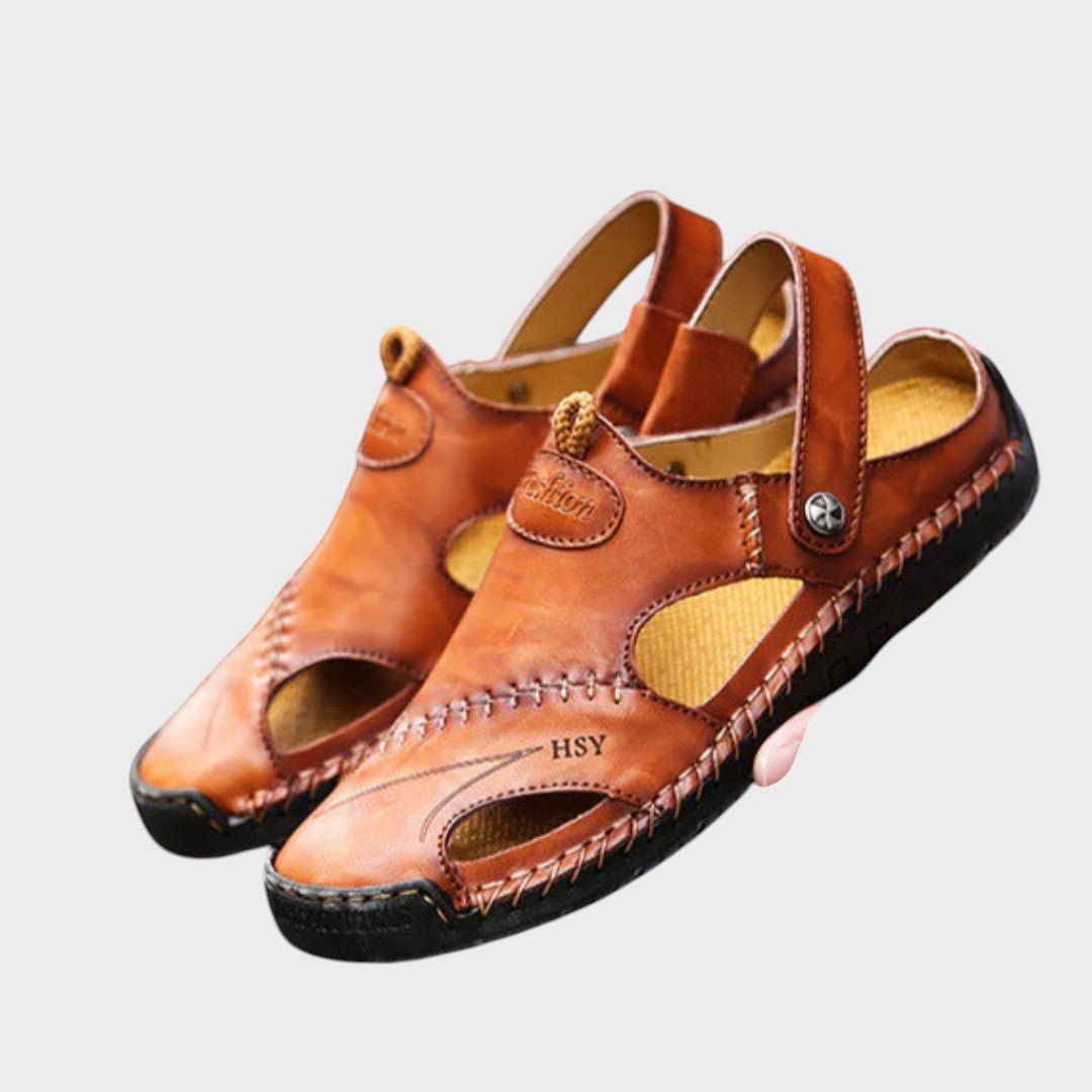 Lars premium ortopeedilised nahksandaalid mugavuseks ja toetuseks.