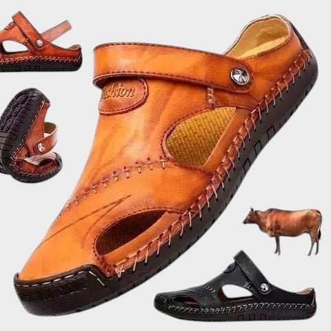 Lars premium ortopeedilised nahksandaalid mugavuseks ja toetuseks.