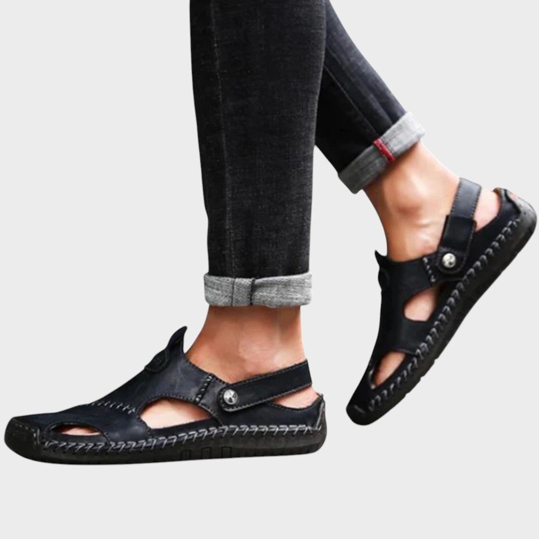 Lars premium ortopeedilised nahksandaalid mugavuseks ja toetuseks.