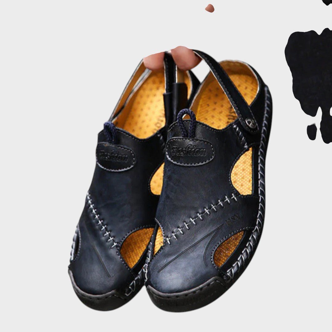 Lars premium ortopeedilised nahksandaalid mugavuseks ja toetuseks.