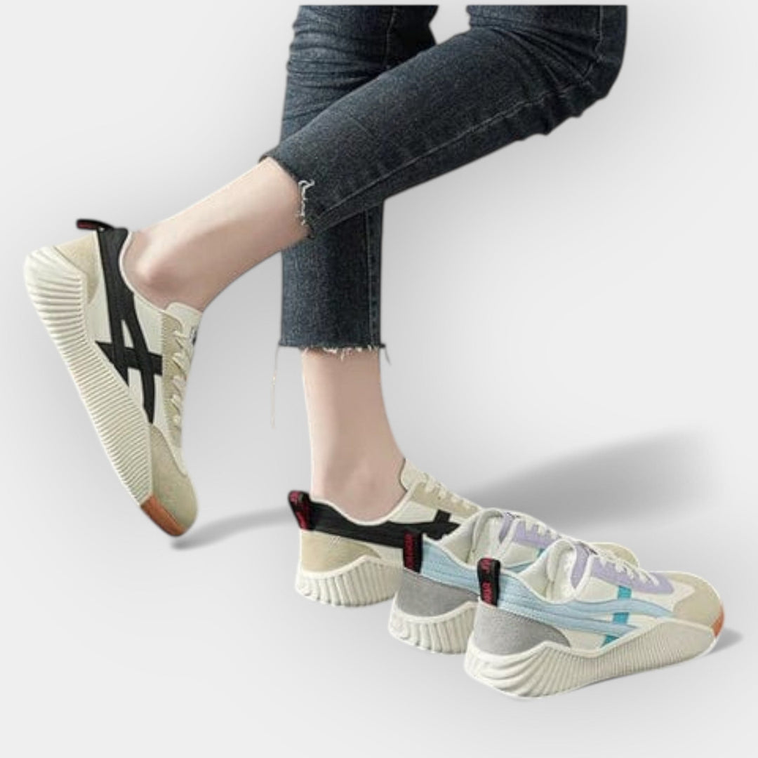 Retro stiilis ortopeedilised jalanõud mugavuseks ja toetuseks.