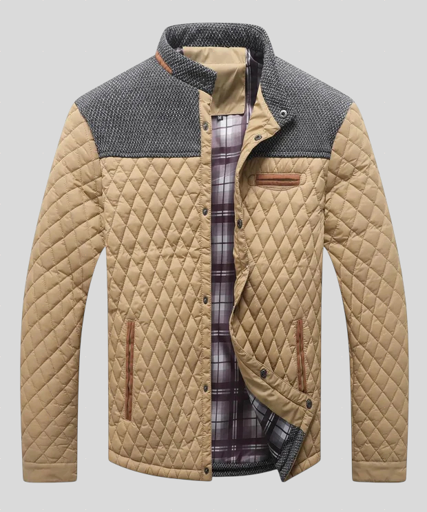 Rijeka meeste isolatsioonijakk mugavuse ja soojuse tagamiseks.