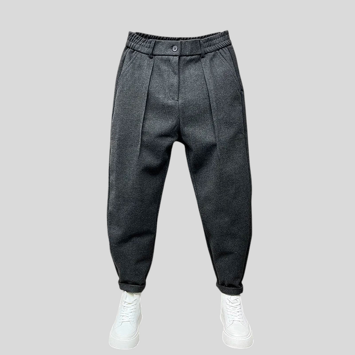 Marcello elegantne melange püksid stiilseks välimuseks.