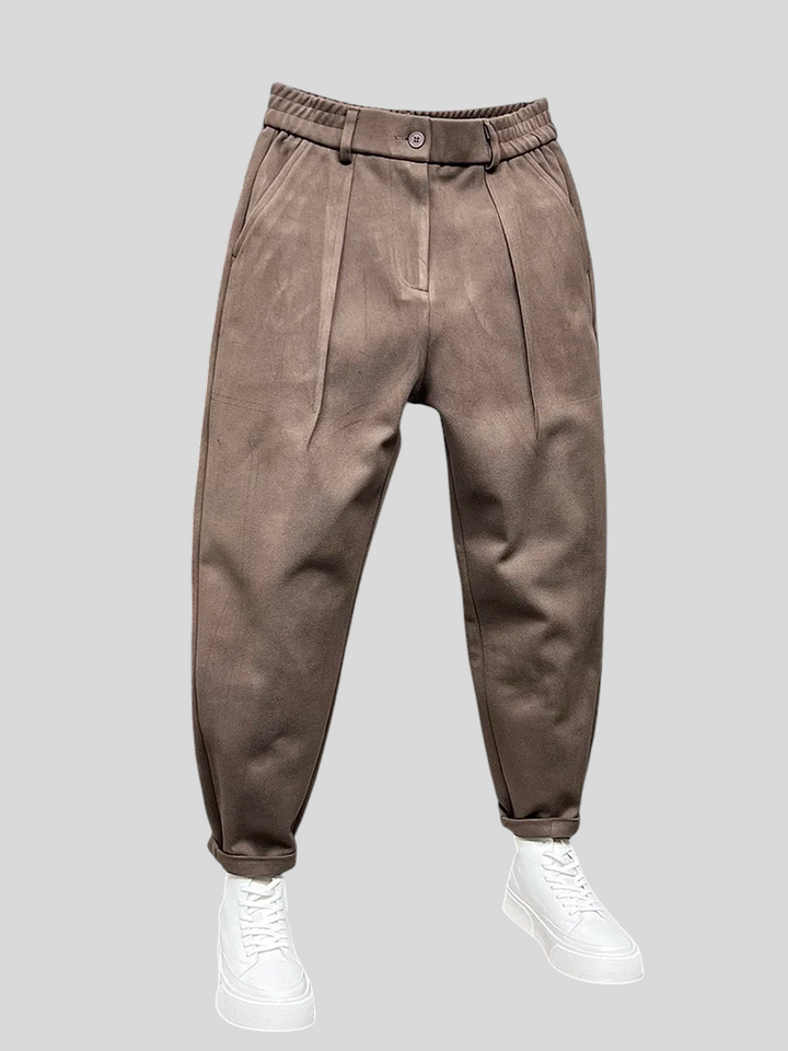 Marcello elegantne melange püksid stiilseks välimuseks.