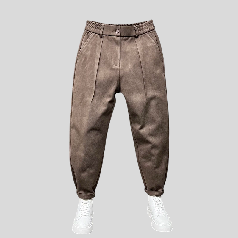 Marcello elegantne melange püksid stiilseks välimuseks.