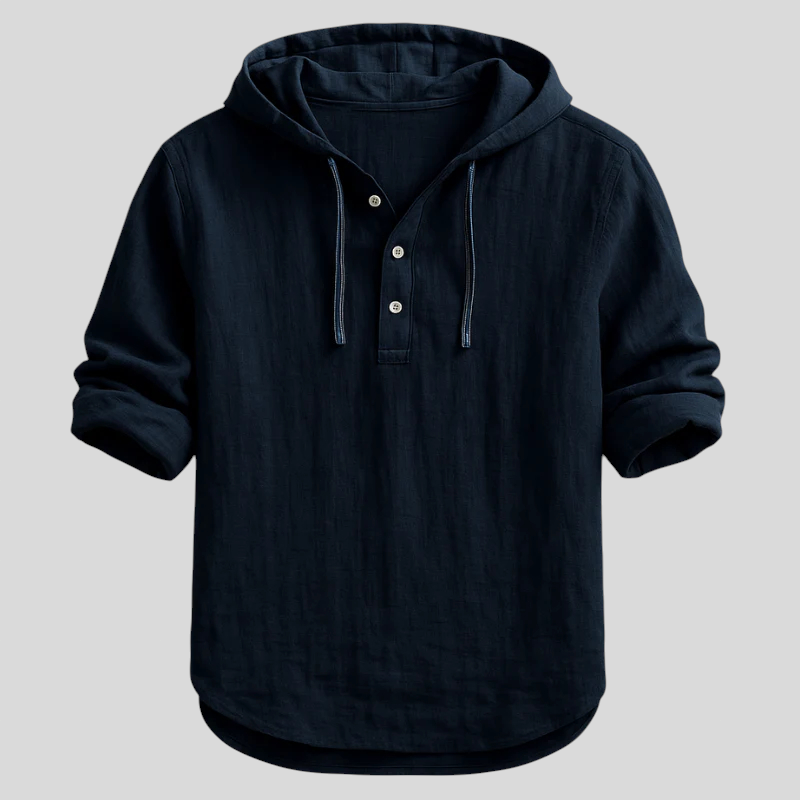 Samuel luksuslik kapuutsiga särk mugavuseks.