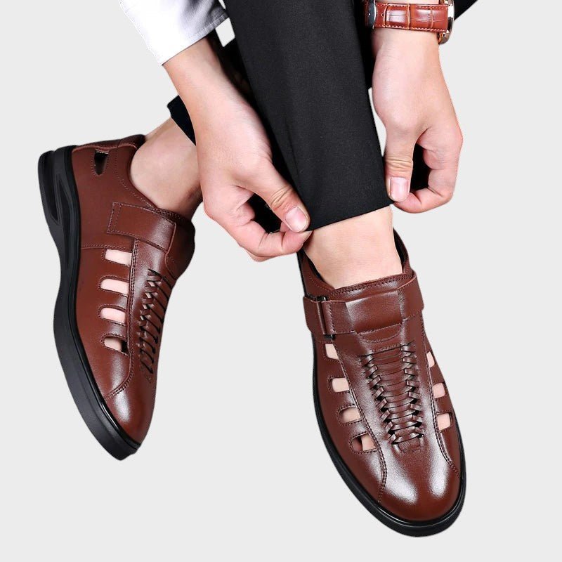 Steffen pruunid sportlikud nahksandaalid mugavuseks ja stiiliks.