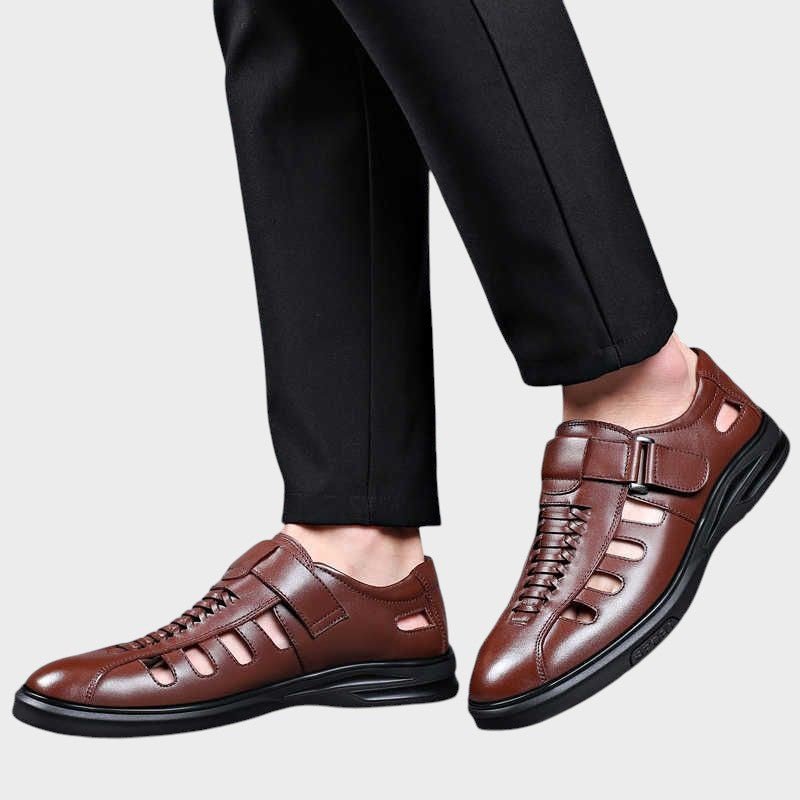 Steffen pruunid sportlikud nahksandaalid mugavuseks ja stiiliks.