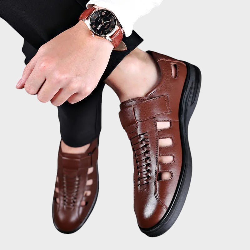 Steffen pruunid sportlikud nahksandaalid mugavuseks ja stiiliks.