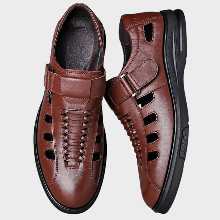 Steffen pruunid sportlikud nahksandaalid mugavuseks ja stiiliks.