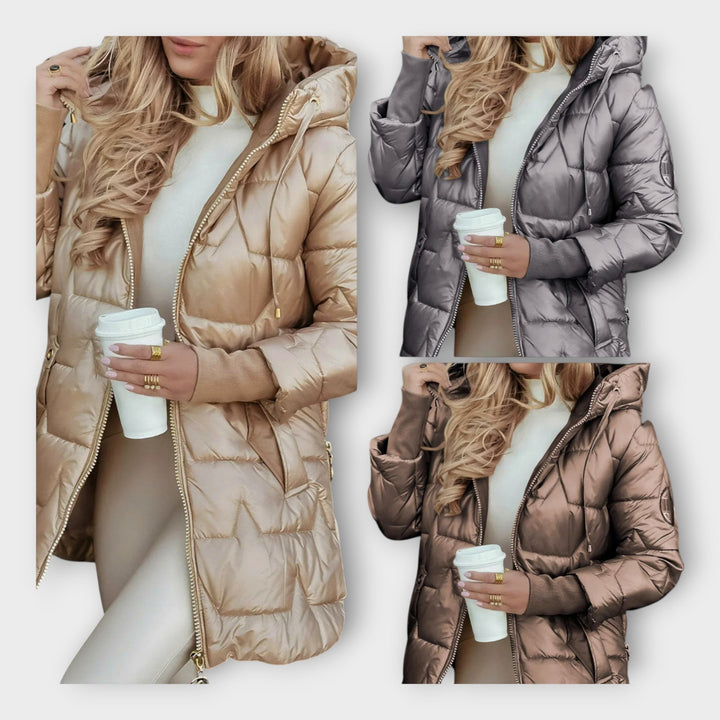 Kapuutsiga sulgepe soe ja mugav rõivastus.